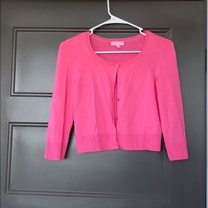 Lilly Pulitzer Pink Light Weight Cardigan